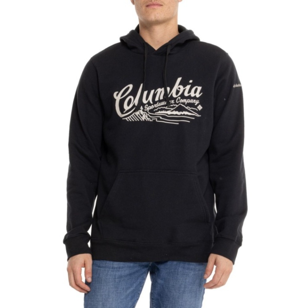 Columbia Youth Trek Graphic Hoodie – L, Navy Blue Pullover Sweatshirt